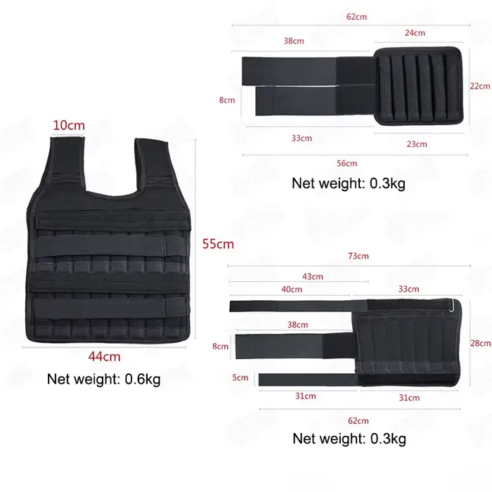 Veste d'entraînement de boxe à chargement réglable