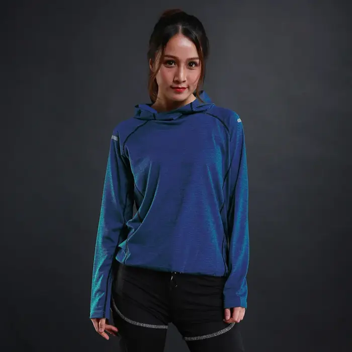 T-shirt de fitness à manches longues pour femme, séchage rapide, sport, course à pied, musculation,