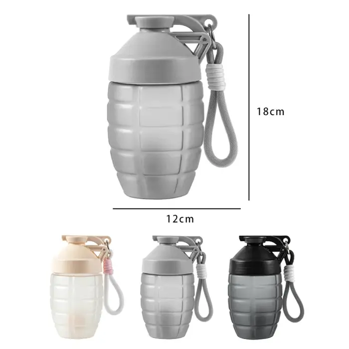 Bouteille d'Eau de dehors Fitness de 600ml, Shaker Simple à la Mode, 10000 Poudre, Financial, Haute Capacité, Milkshake, Assad Cup
