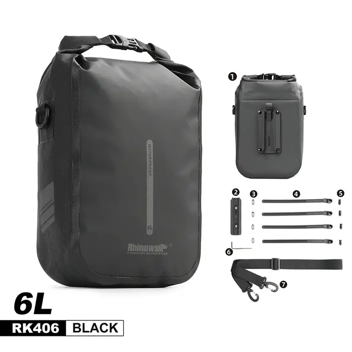 Rhinowalk – sac pour trottinette électrique, 4l 6l, 100% étanche, Sport, vélo, fourche avant, access