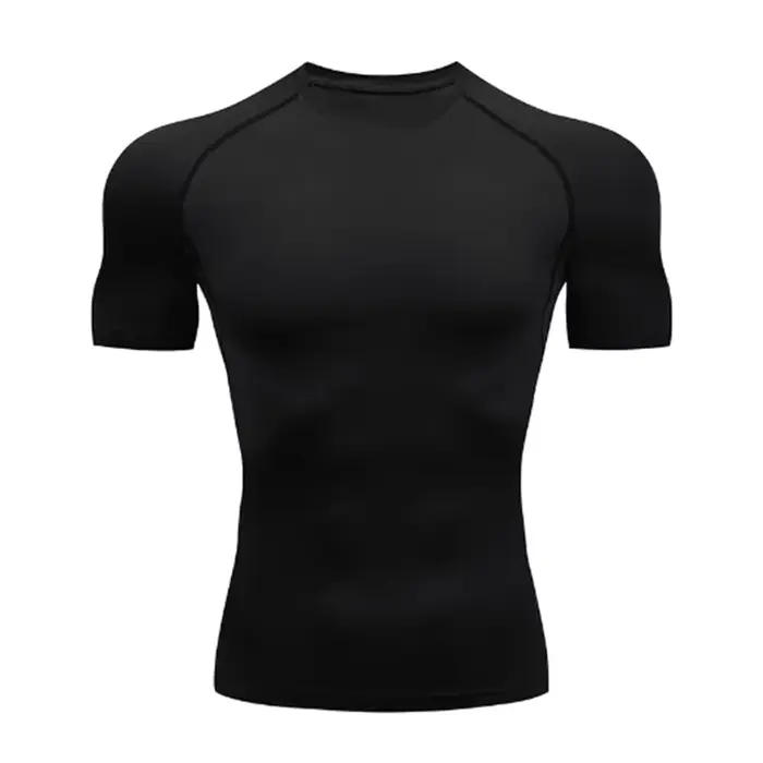 Chemises de course à compression pour hommes, t-shirts de fitness et de musculation, vêtements exten
