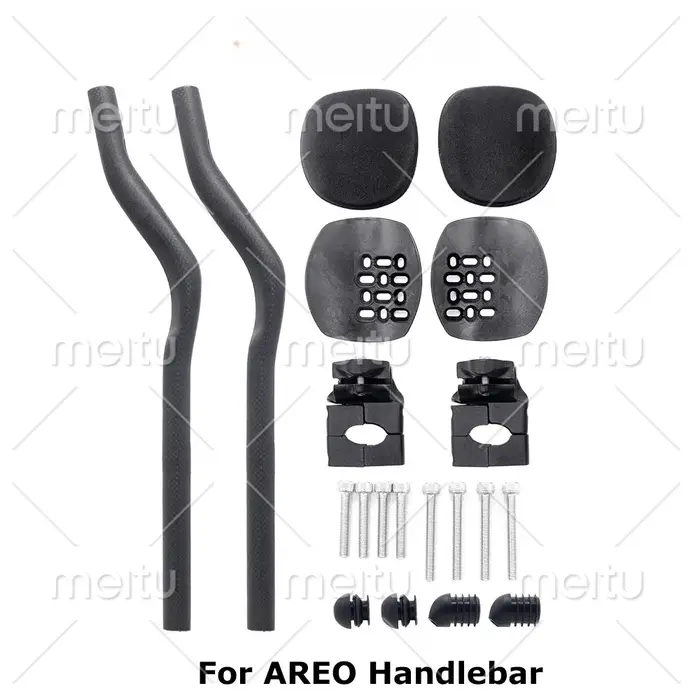 Aero Base Bar Guidon de vélo de route en fibre de carbone TT Triathlon pour vélo sur chenilles à eng