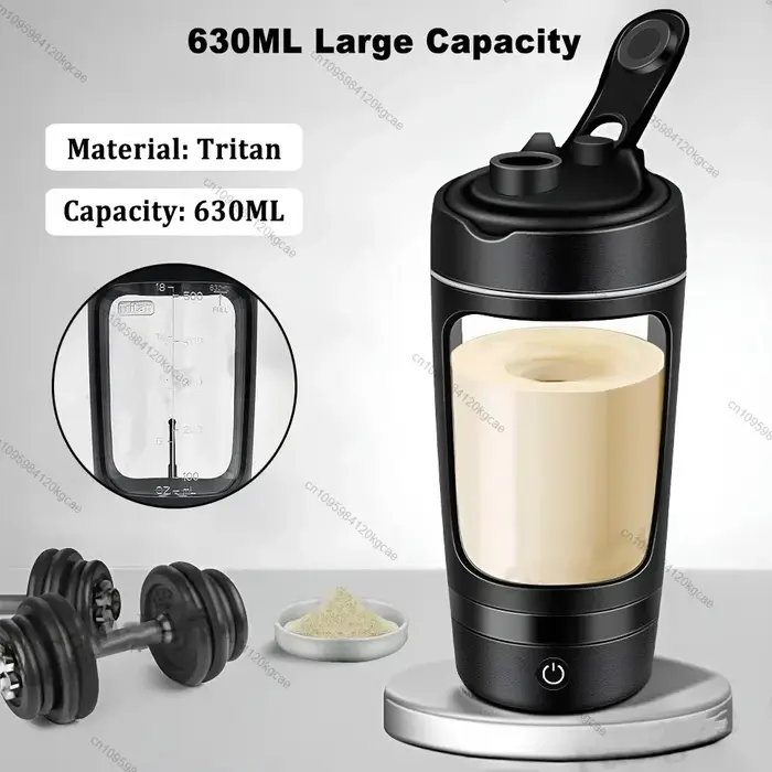 Bouteille Shaker électrique Portable USB pour protéines de lactosérum