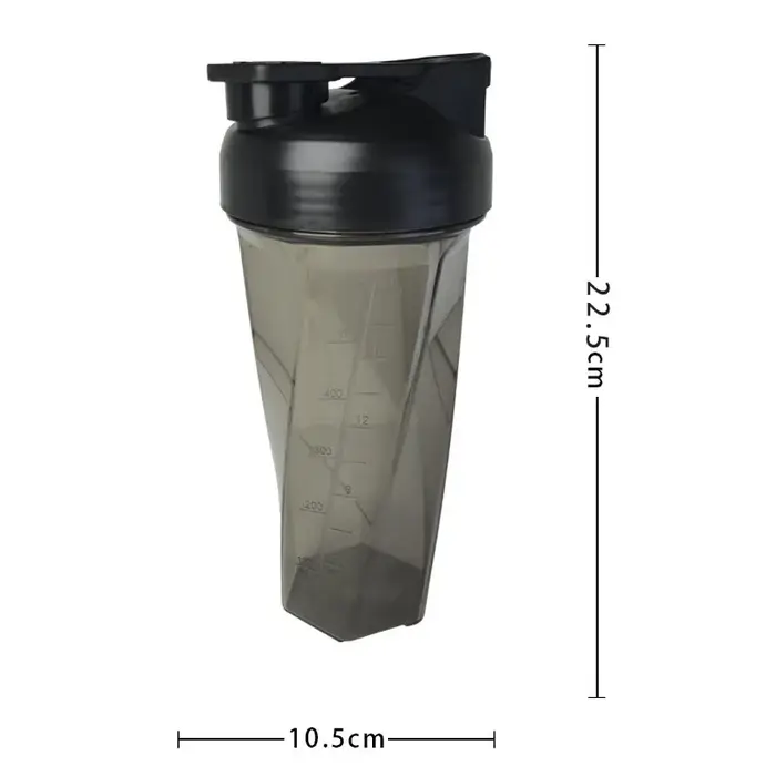 Bouteille mélangeuse vortex de 600 ml pour les shakes protéinés