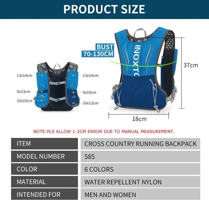 Inoxto – sac à dos de sport de plein air pour hommes et femmes
