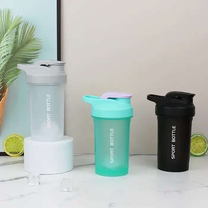 Nouveau Portable 300ml protéine poudre Shaker bouteille étanche