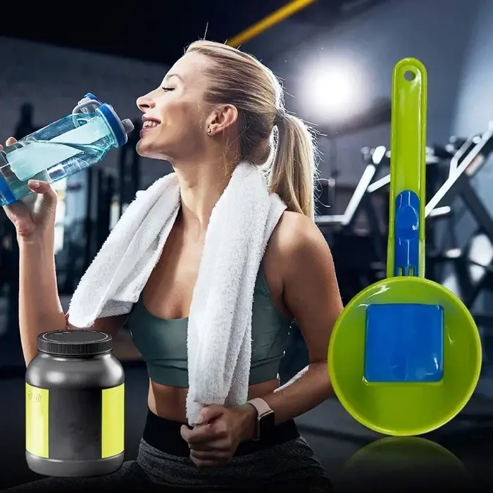 Cuillère à poudre de protéines en matériau PP Durable sans gâchis-entonnoir coulissant pour le lait et les suppléments