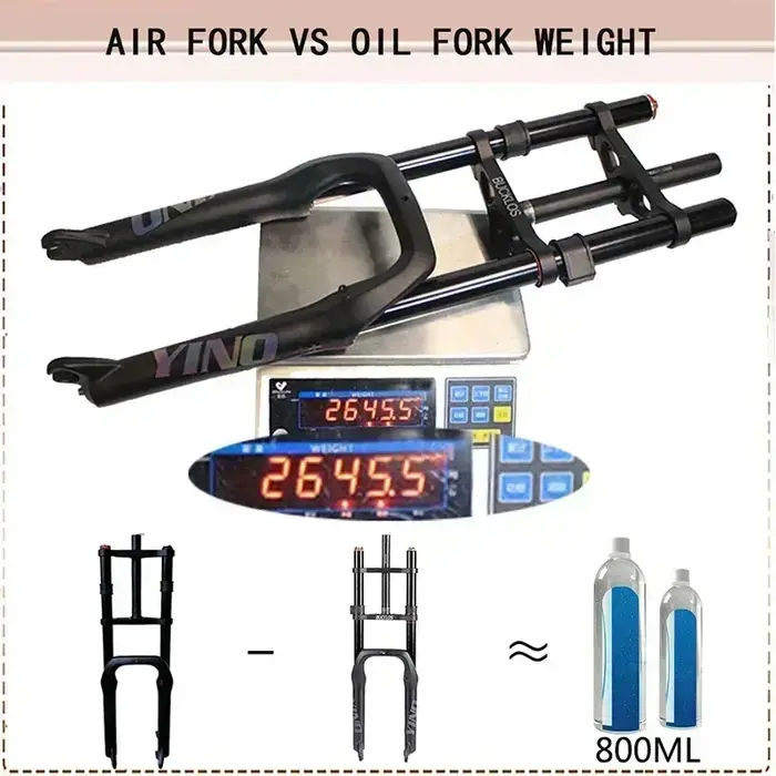 BUCKLOS – fourche avant à Suspension simple ou Double pour vélo Fat Bike, 20x4.0mm, frein à disque 9
