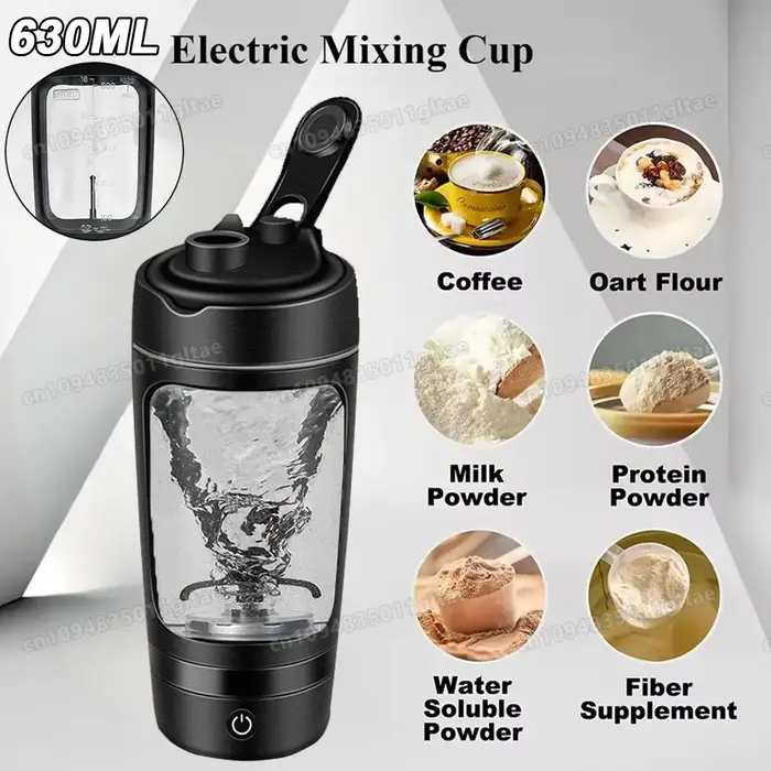 Nouveau 650 ml USB électrique Portable protéine de lactosérum Shaker bouteille entièrement automatique tasse d'agitation Rechargeable salle de sport BA gratuit mélange de Cocktail
