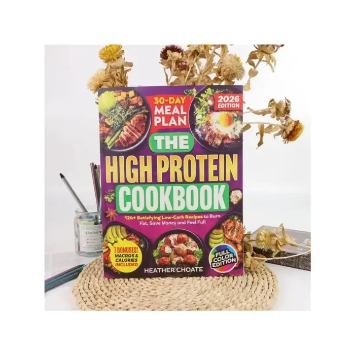 Livre de recettes riches en protéines - Recettes savoureuses pour dynamiser votre corps, soutenir la tonification musculaire, et garder les repas nutritifs et agréables.