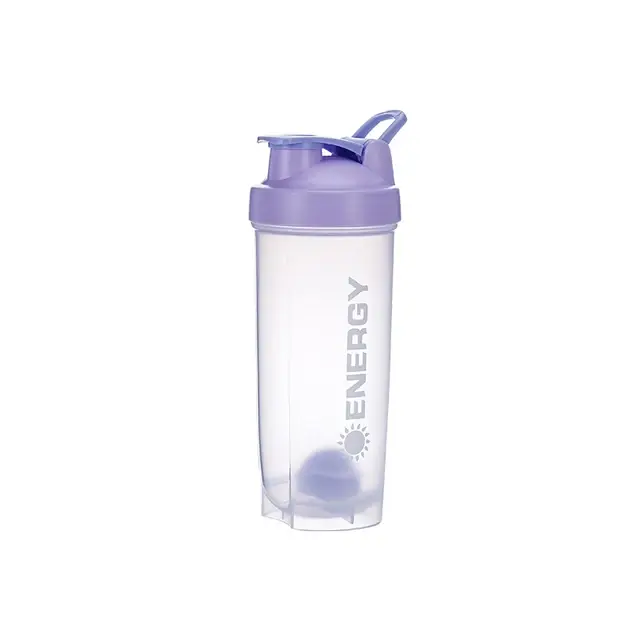 La bouteille Shaker Portable de 500/700ml avec boule d'agitation est parfaite pour les shakes protéinés et les