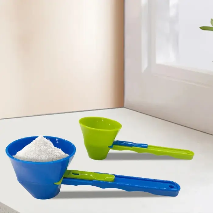 Cuillère à poudre de protéines en matériau PP Durable sans gâchis-entonnoir coulissant pour le lait et les suppléments