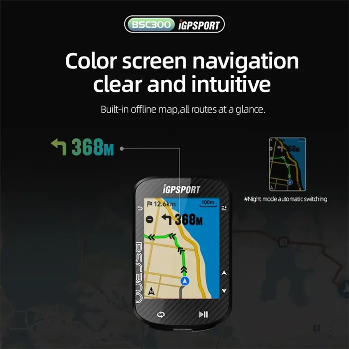IGPSPORT BSC300 ordinateur de vélo GPS carte hors ligne mondiale odomètre de cyclisme BSC 300 Suppor