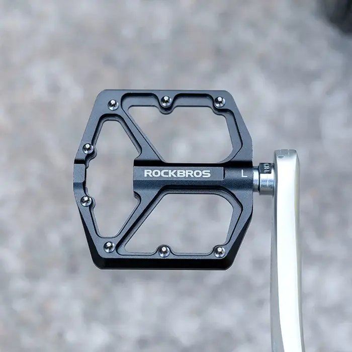 ROCKBROS pédales de vélo antidérapantes en alliage d'aluminium, roulement scellé ultraléger, pédale 