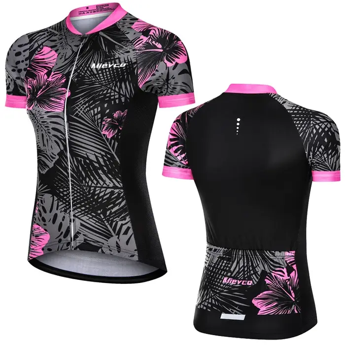 Maillot de cyclisme à manches courtes pour femme