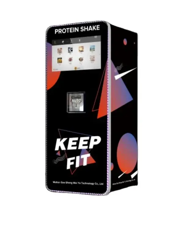 Machine distributrice automatique de poudre personnalisable pour protéines, milkshakes et boissons é
