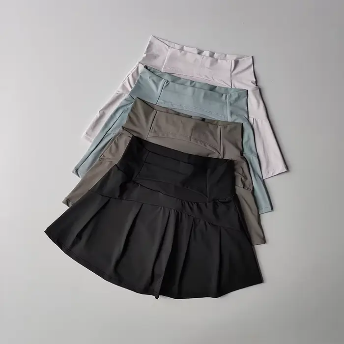Jupe courte de Sport taille haute pour femmes, séchage rapide, Fitness, Yoga, course à pied, Tennis, vêtements de Golf, jupes de Sport d'été