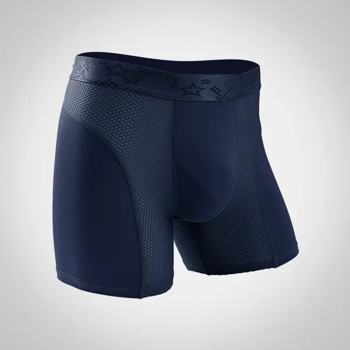Sous-vêtements de sport Extra longs pour hommes, Boxer Anti-usure, pour course à pied, grande taille
