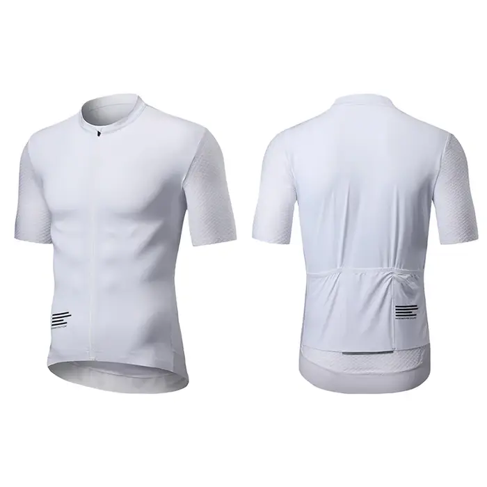 RION Maillot de cyclisme pour hommes respirant à séchage rapide coupe ajustée à manches courtes sans couture