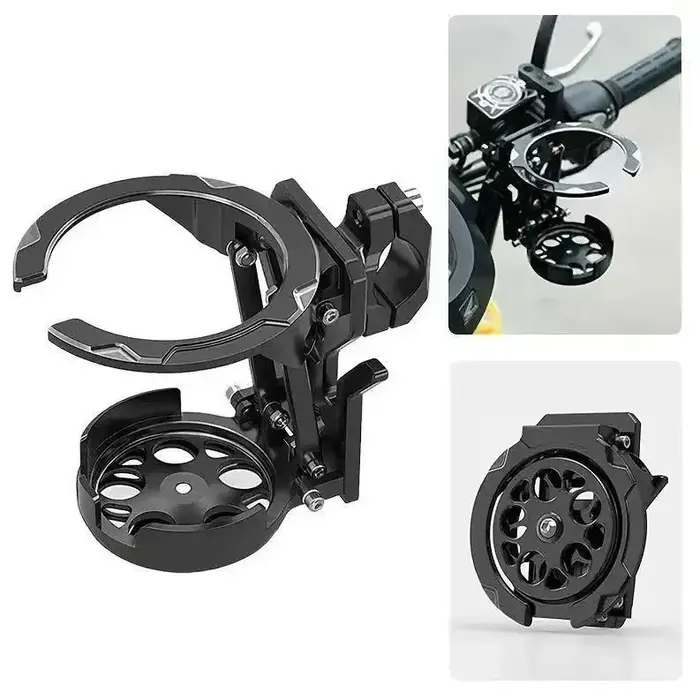 Support universel pour bouteille d'eau, robuste et réglable, pour guidon de moto, vélo, scooter, acc