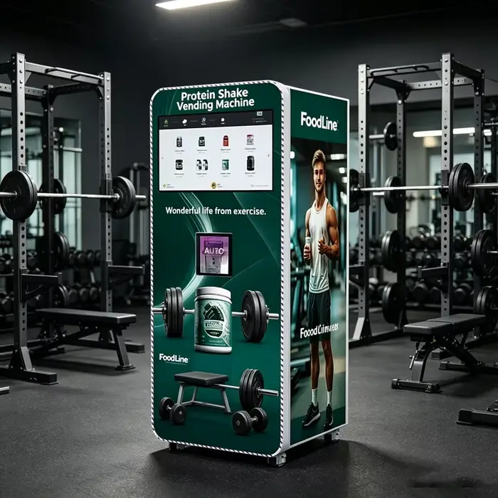 Distributeur automatique de protéines pour salle de sport, machine à shakes protéinés automatique en