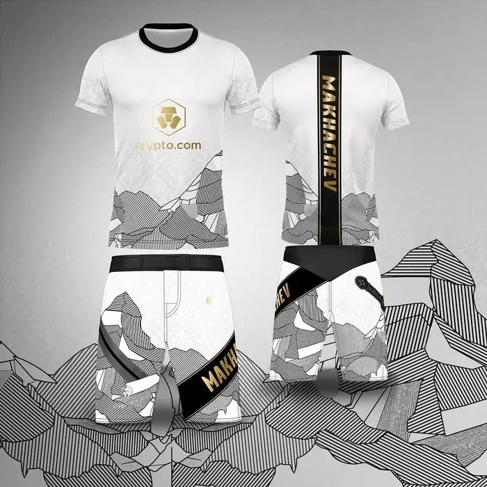 T-shirt et short de combat MMA Top Boxing Islam Makhachev pour hommes, respirant et à séchage rapide