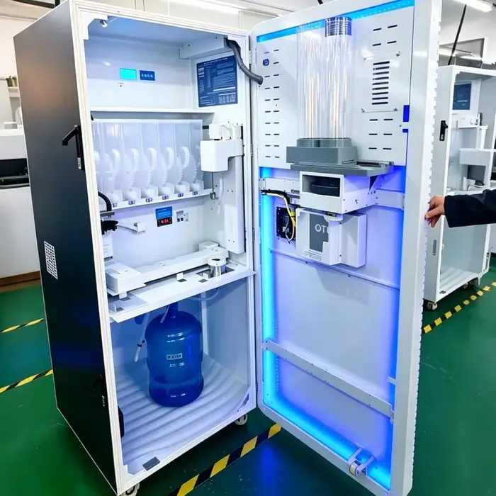 Distributeur automatique de boissons protéinées personnalisées avec écran tactile