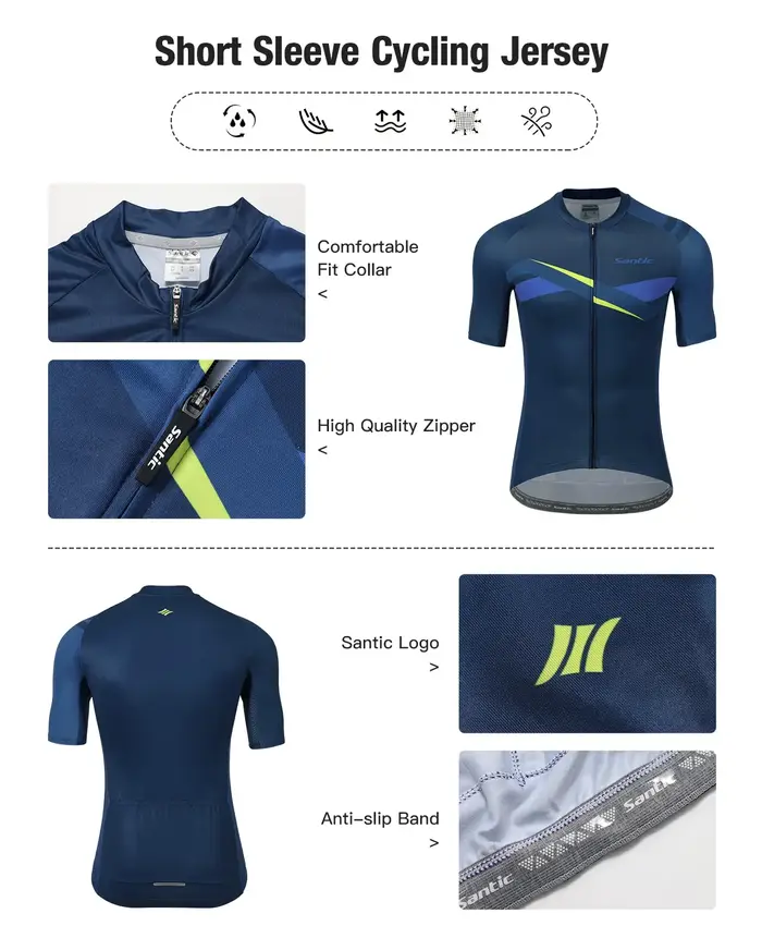 Santic – maillot de cyclisme pour hommes