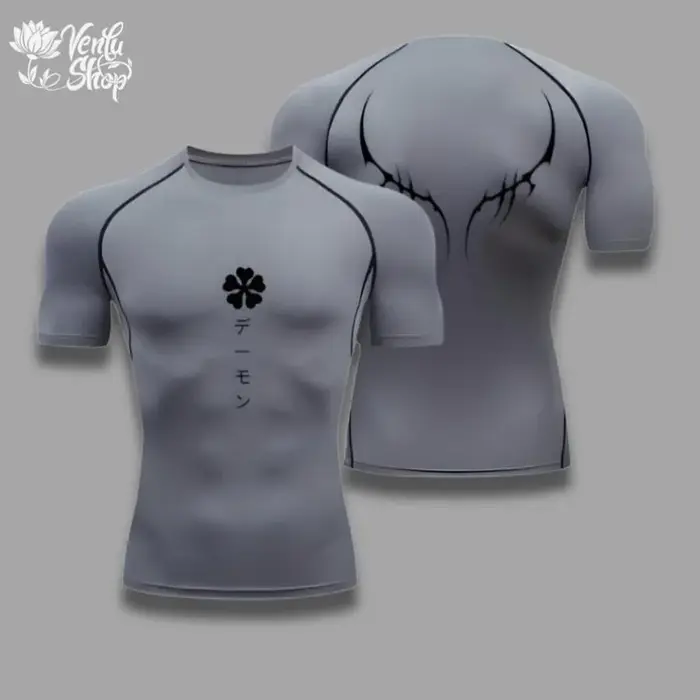 Chemise de compression | Trèfle noir
